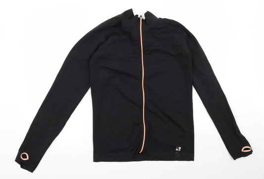 Adore Womens Black   Windbreaker Jacket Size L