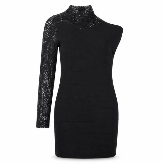 Womens Black  Rayon Pencil Dress  Size 12