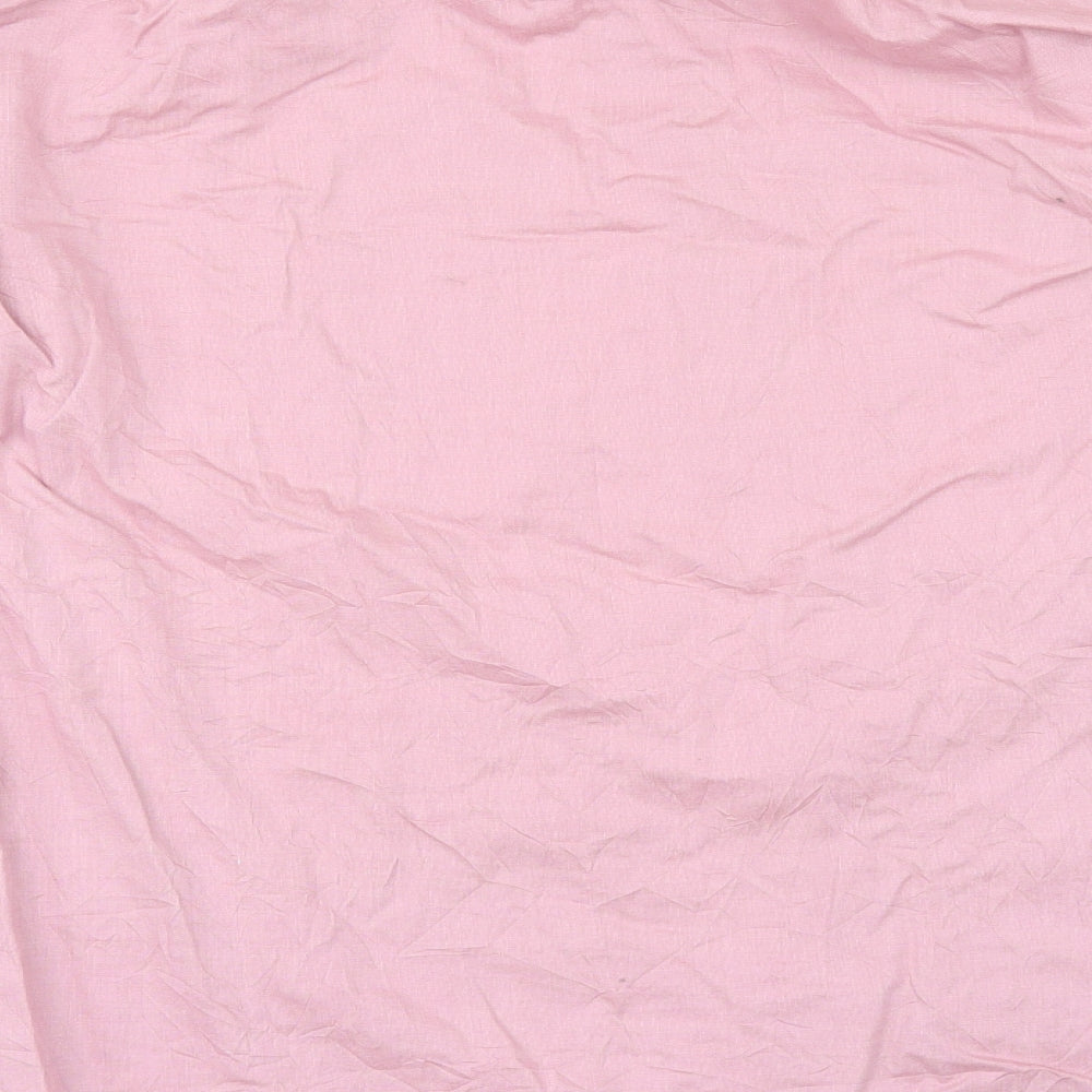 Marks and Spencer Mens Pink    Button-Up Size 17.5