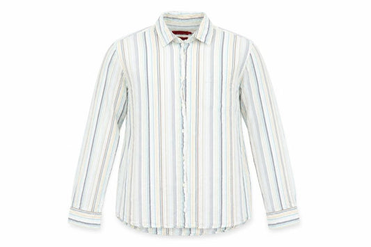 Bar Harbour Mens Multicoloured Striped   Button-Up Size L