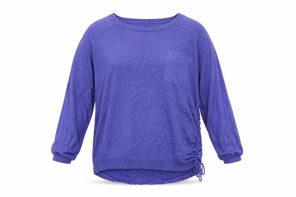 Marks & Spencer Womens Purple   Pullover Jumper Size S  - Gathered Sides