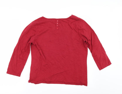 Next Womens Red   Pullover Jumper Size 14