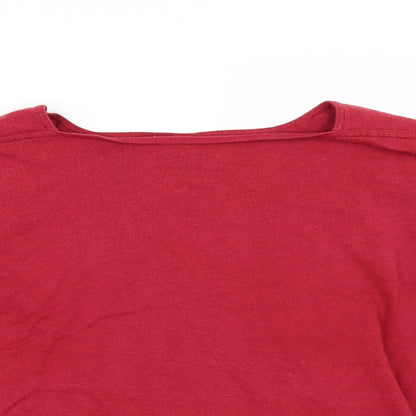 Next Womens Red   Pullover Jumper Size 14