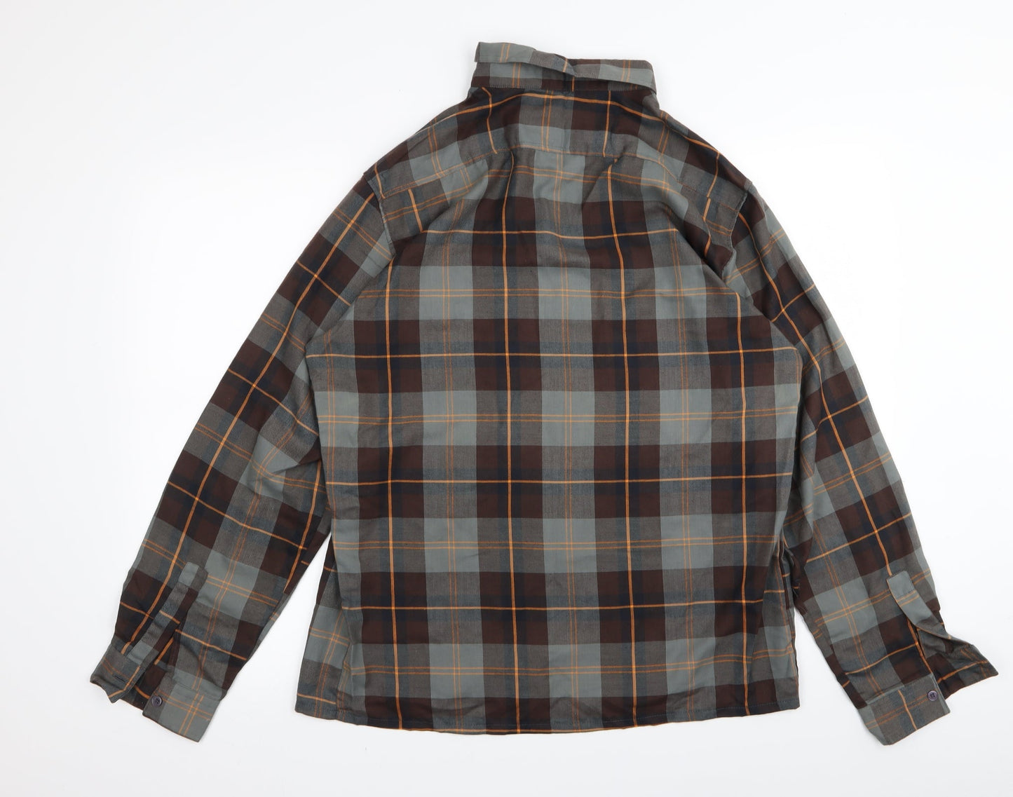 compulsive Mens Multicoloured Check   Button-Up Size L