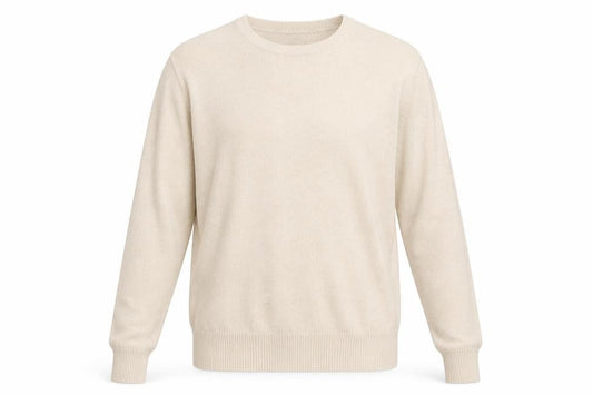 Easy Mens Beige   Pullover Jumper Size S