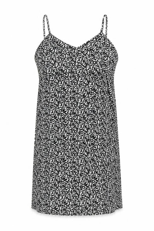 River Island Womens Black Geometric  A-Line  Size 8