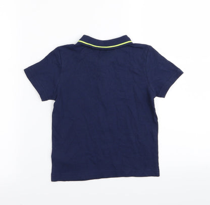 Preloved F&F Boys Blue   Basic Polo Size 2-3 Years - Back
