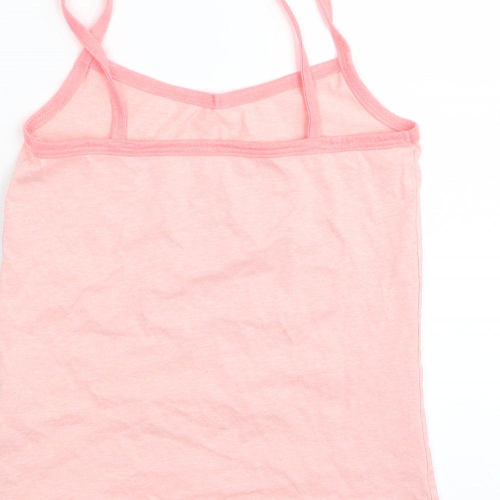 Asda George Girls Pink Solid  Top Pyjama Top Size 8-9 Years