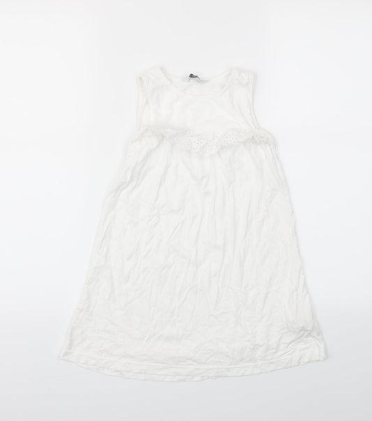Primark Girls White   Fit & Flare  Size 7-8 Years
