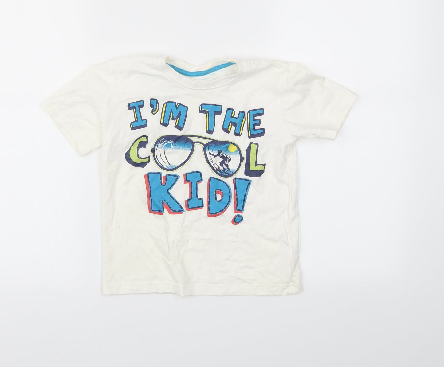 Matalan Boys White   Basic T-Shirt Size 4-5 Years