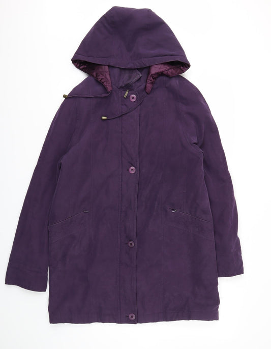 Bonmarché Womens Purple   Jacket Coat Size S