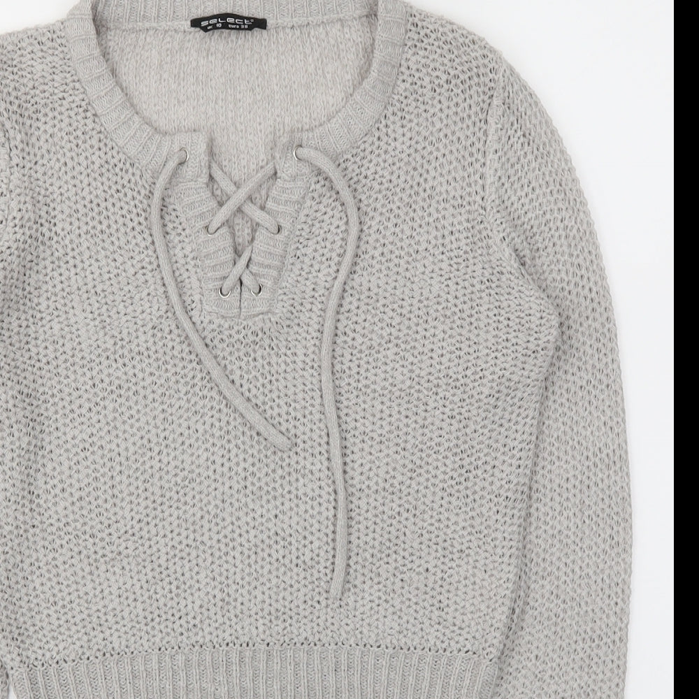 Select Womens Grey   Pullover Jumper Size 10