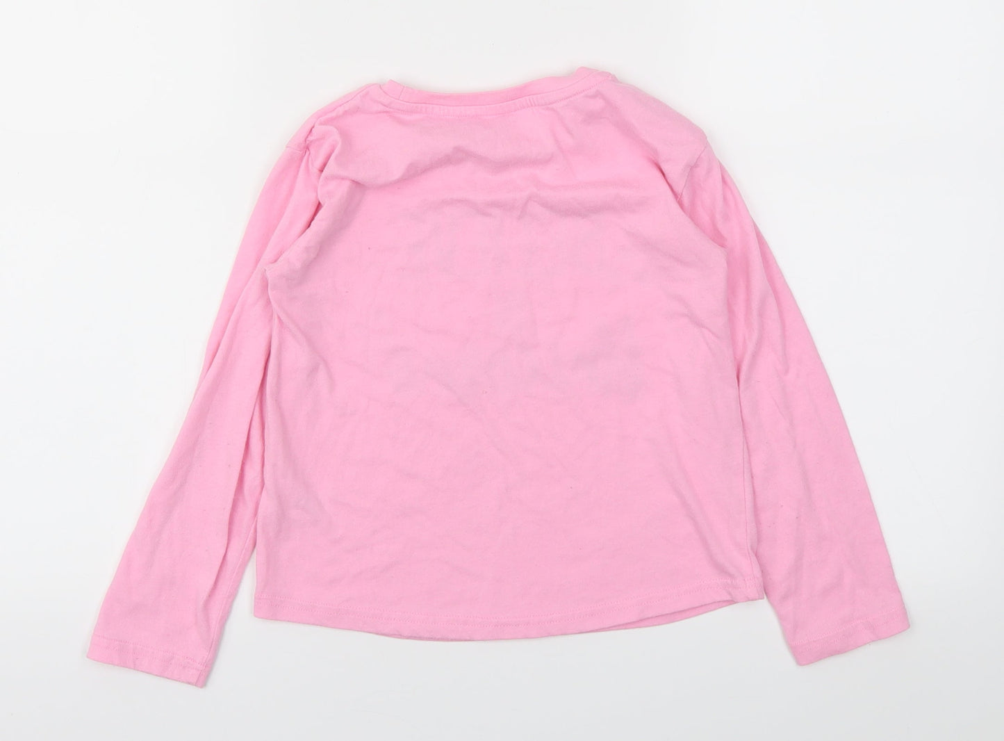 Matalan Girls Pink   Basic T-Shirt Size 7 Years