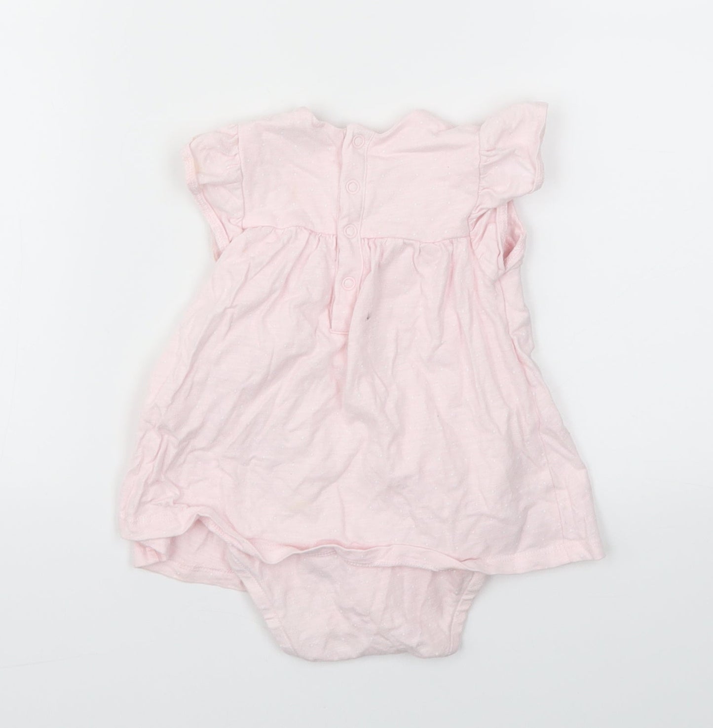 SO CUTE Girls Pink Polka Dot  Babygrow One-Piece Size 6-9 Months