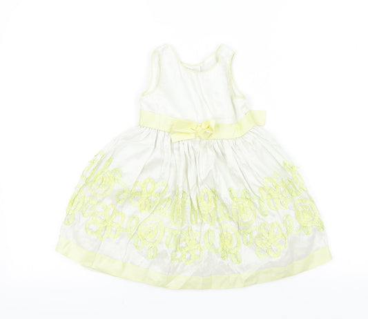 Youngland Baby Yellow   Fit & Flare  Size 12 Months