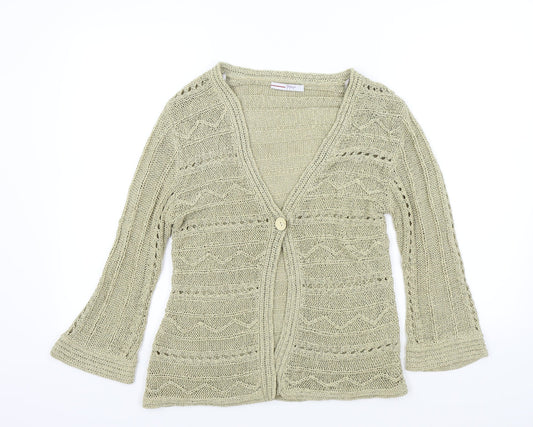 Papaya Womens Brown   Cardigan Jumper Size 14