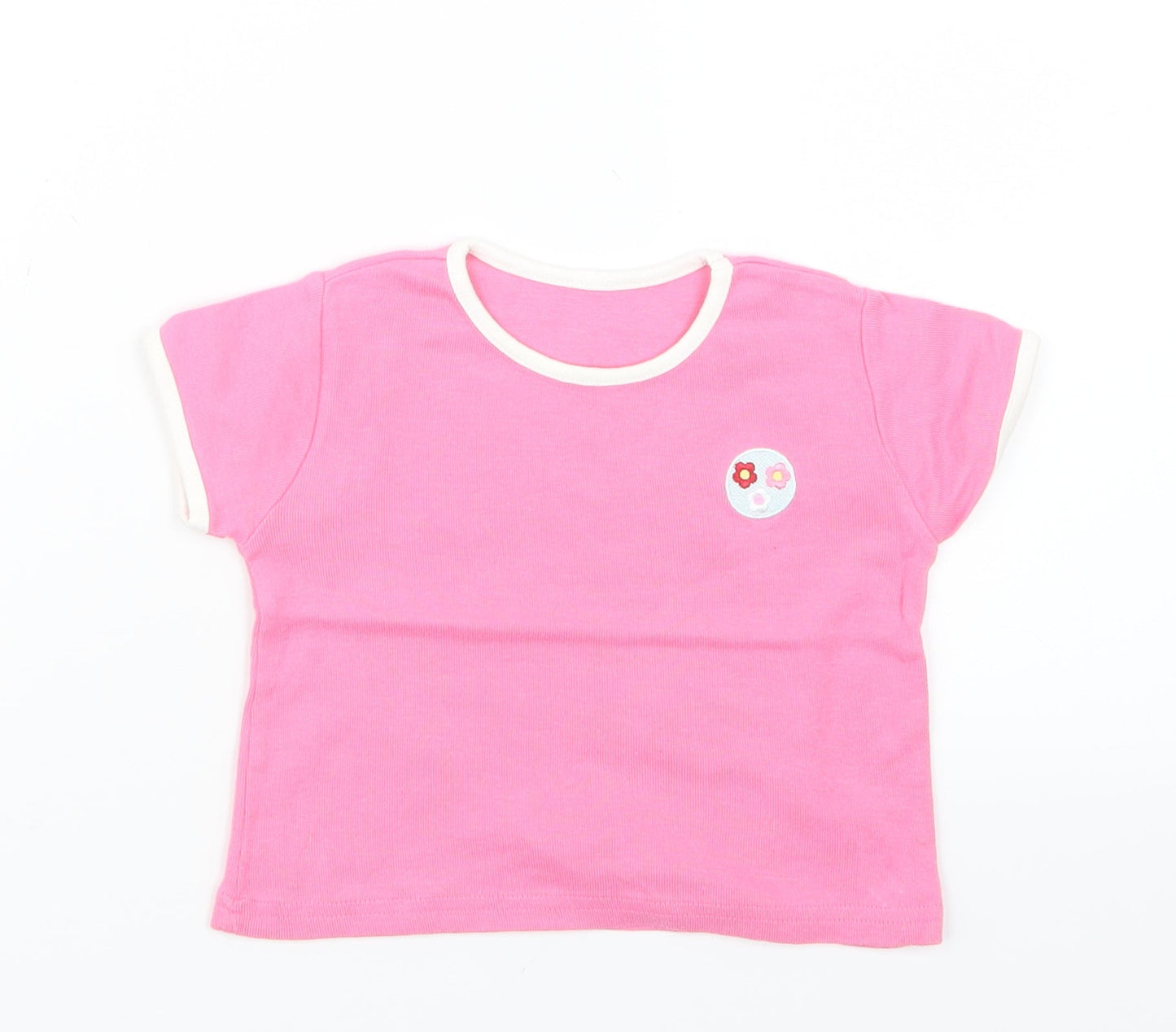 George Girls Pink   Basic T-Shirt Size 6-9 Months