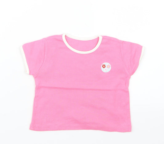 George Girls Pink   Basic T-Shirt Size 6-9 Months