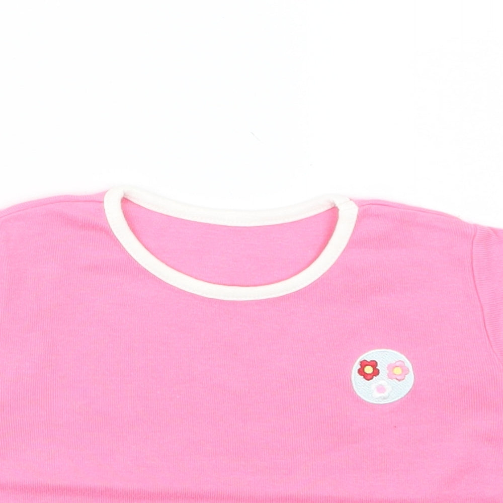 George Girls Pink   Basic T-Shirt Size 6-9 Months