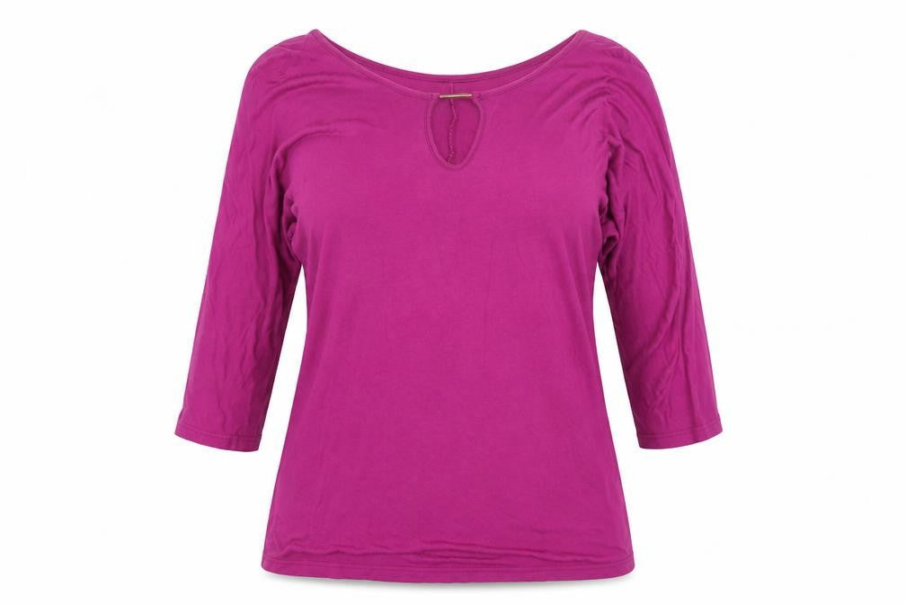 T&K Boutique Womens Pink   Basic T-Shirt Size M