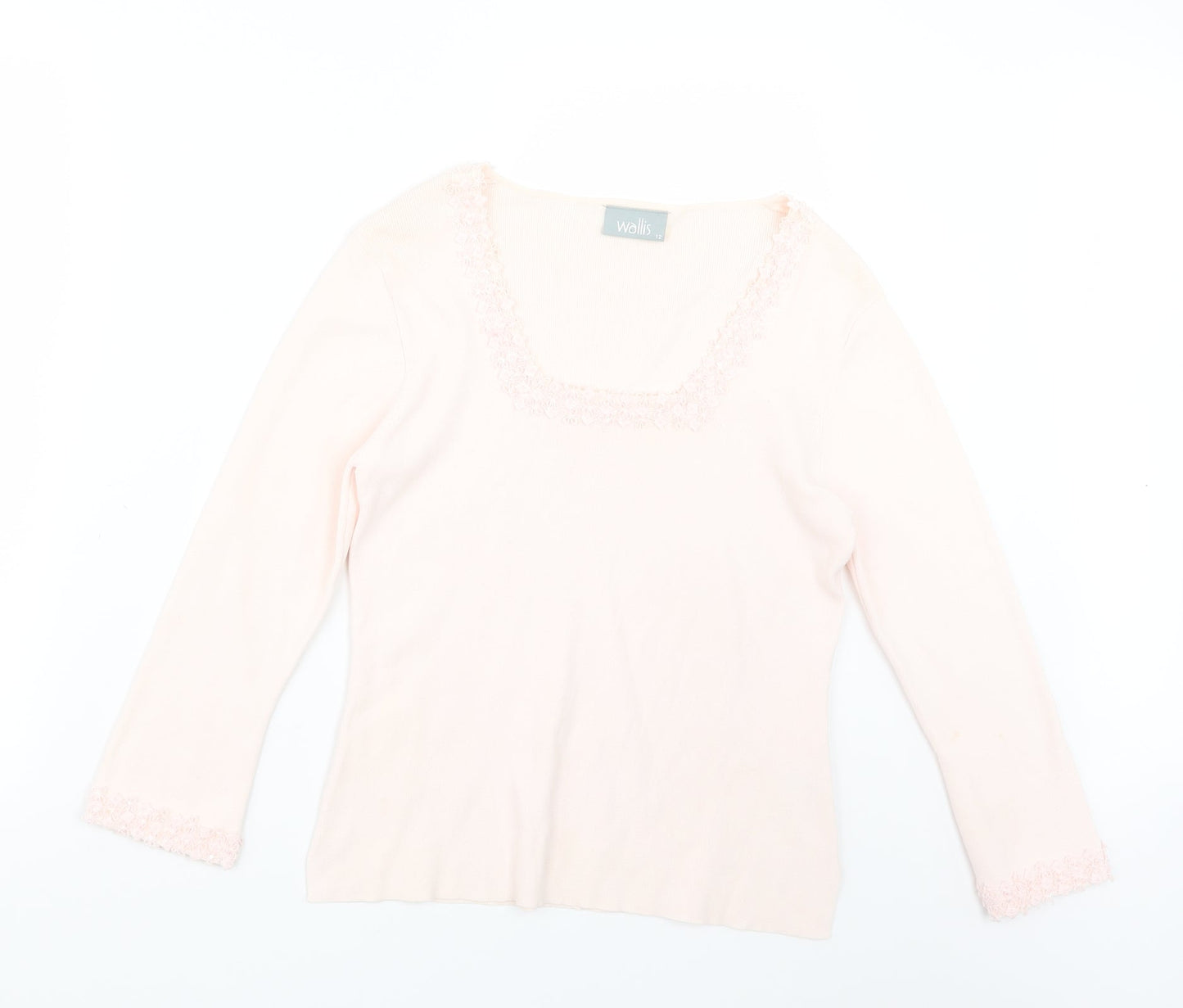 Wallis Womens Pink  Knit Pullover Jumper Size 12