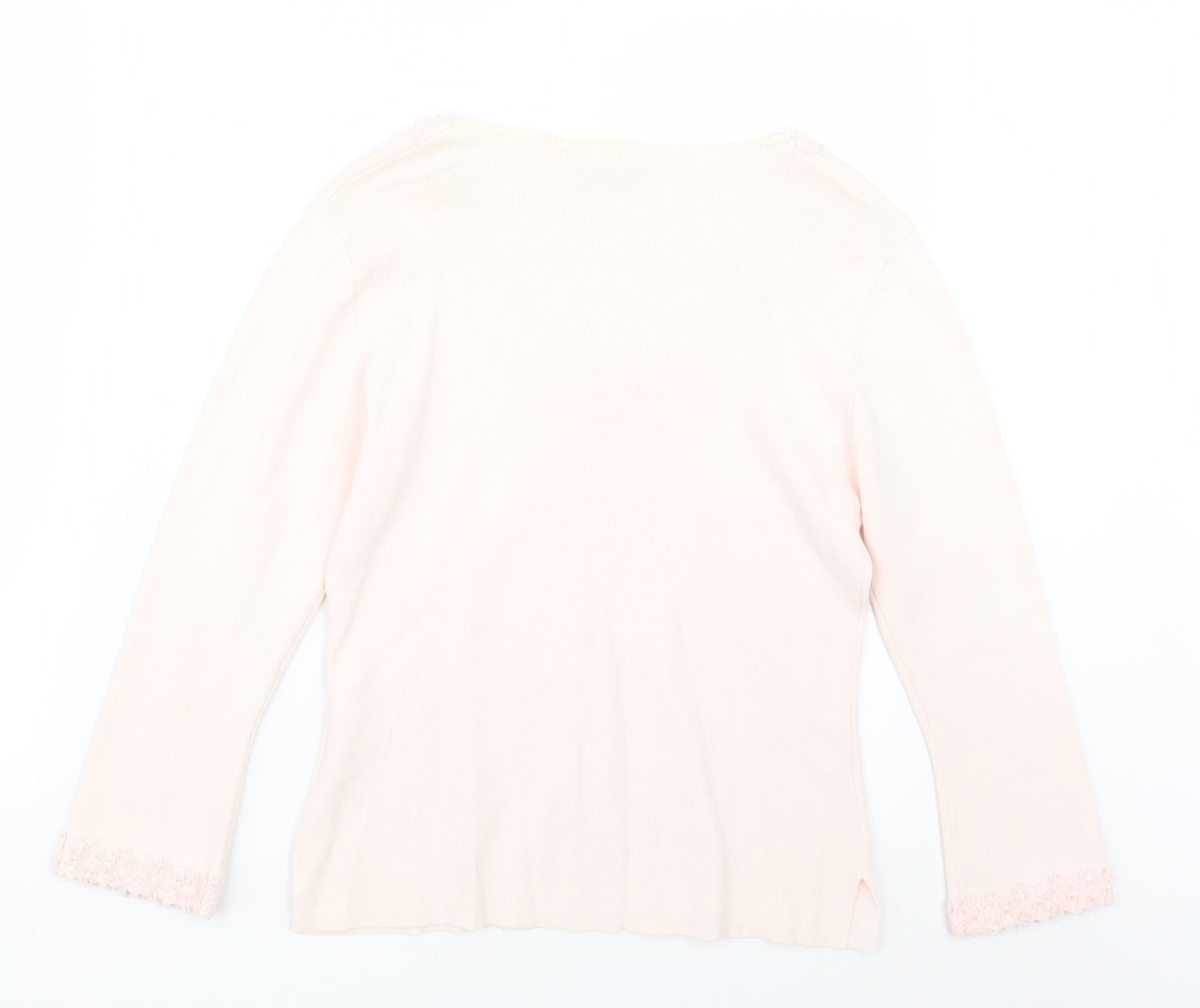 Wallis Womens Pink  Knit Pullover Jumper Size 12