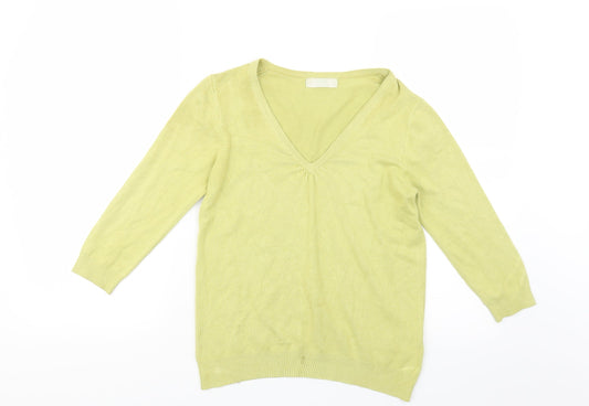 Marks and Spencer Womens Green  Knit Pullover Jumper Size 8
