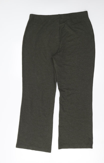 St Michael Womens Green Trousers Size 18 L27 in