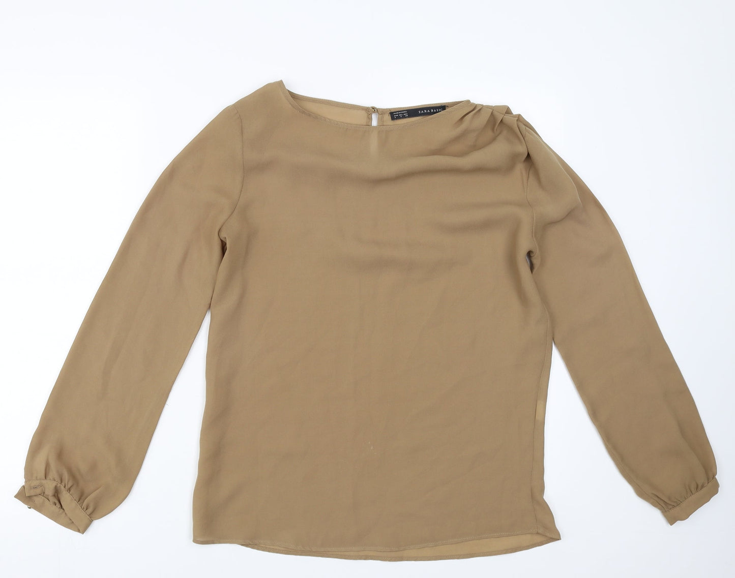Zara Womens Brown   Basic Blouse Size S