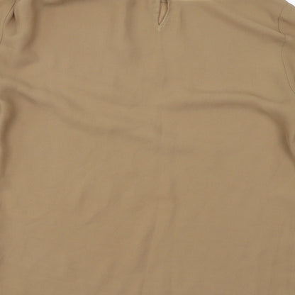 Preloved Zara Womens Brown   Basic Blouse Size S - Label