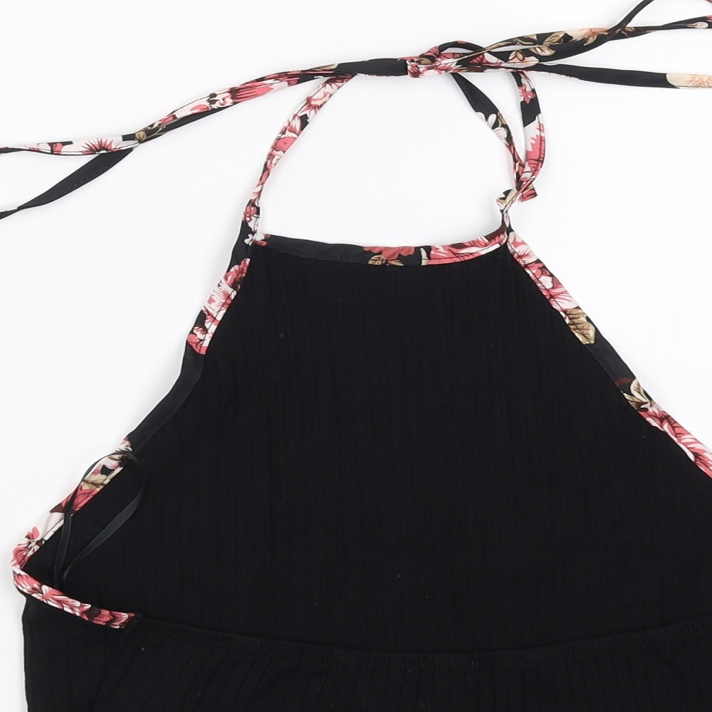 SheIn Womens Black   Cropped T-Shirt Size L