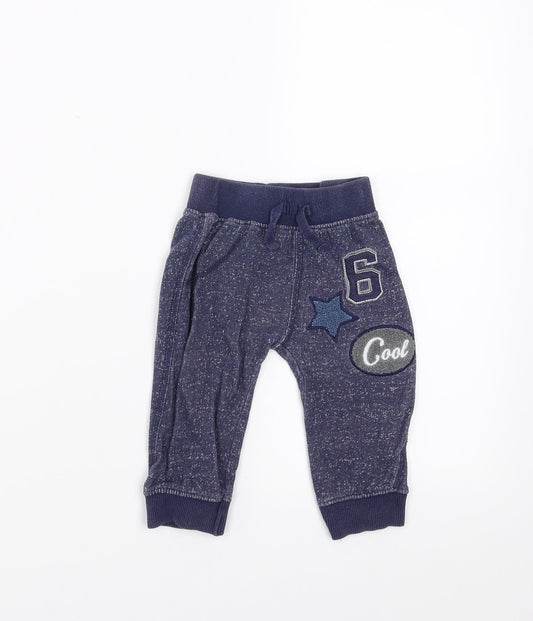 Nutmeg Boys Blue   Jogger Trousers Size 9-12 Months