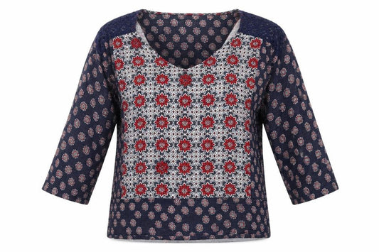 Marks and Spencer Womens Blue Floral  Basic Blouse Size 14