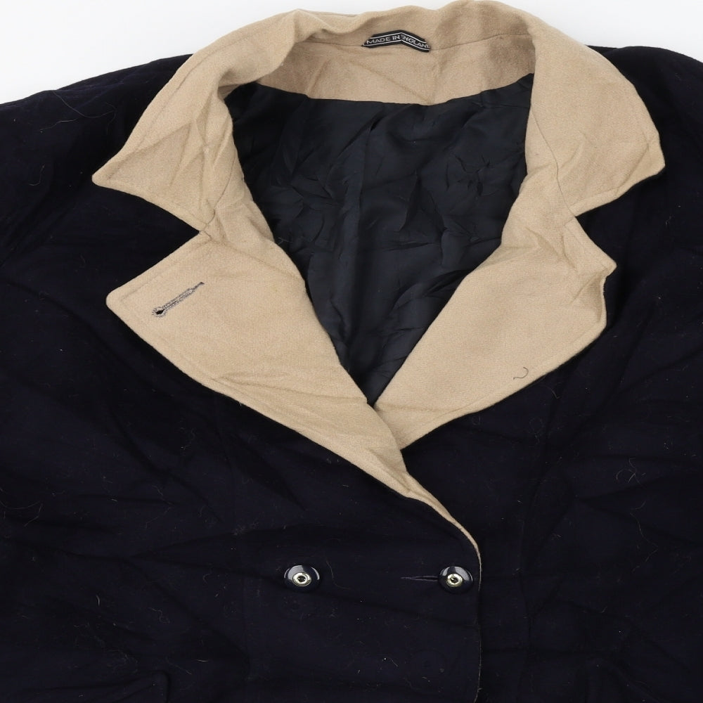 Preworn  Womens Blue   Jacket Coat Size 16