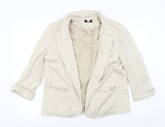 Preworn  Womens Beige   Jacket Coat Size 10