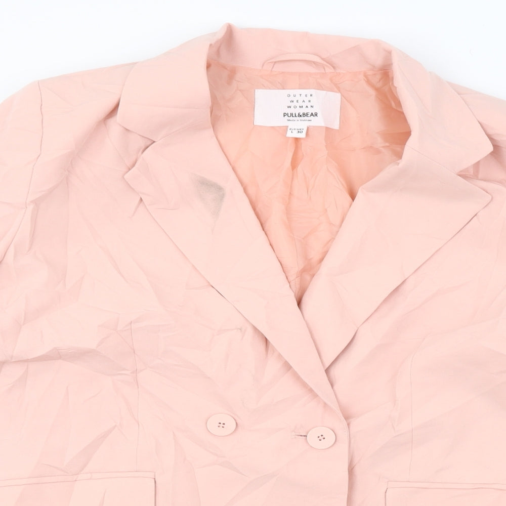 Pull&Bear  Womens Pink   Jacket Blazer Size 30