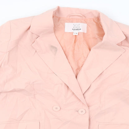 Pull&Bear Womens Pink   Jacket Blazer Size 30