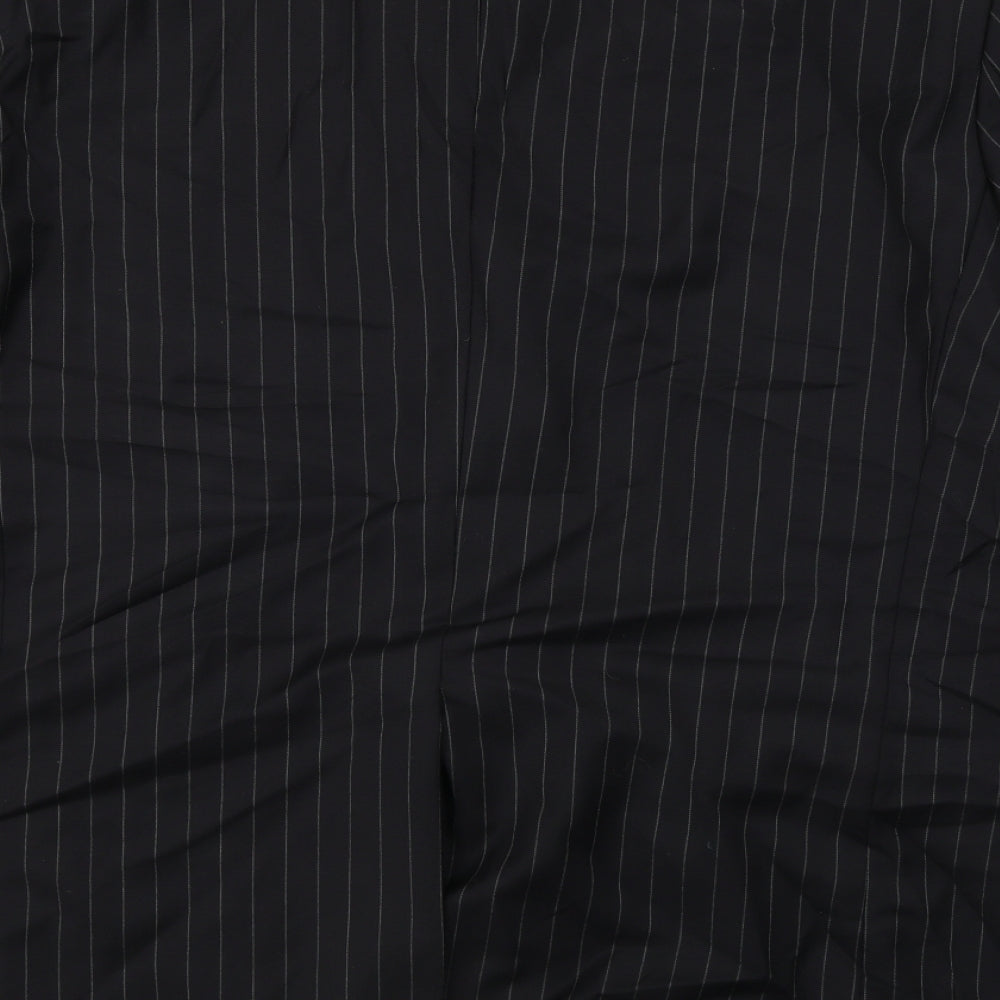 Macys  Mens Black Striped  Jacket Blazer Size M
