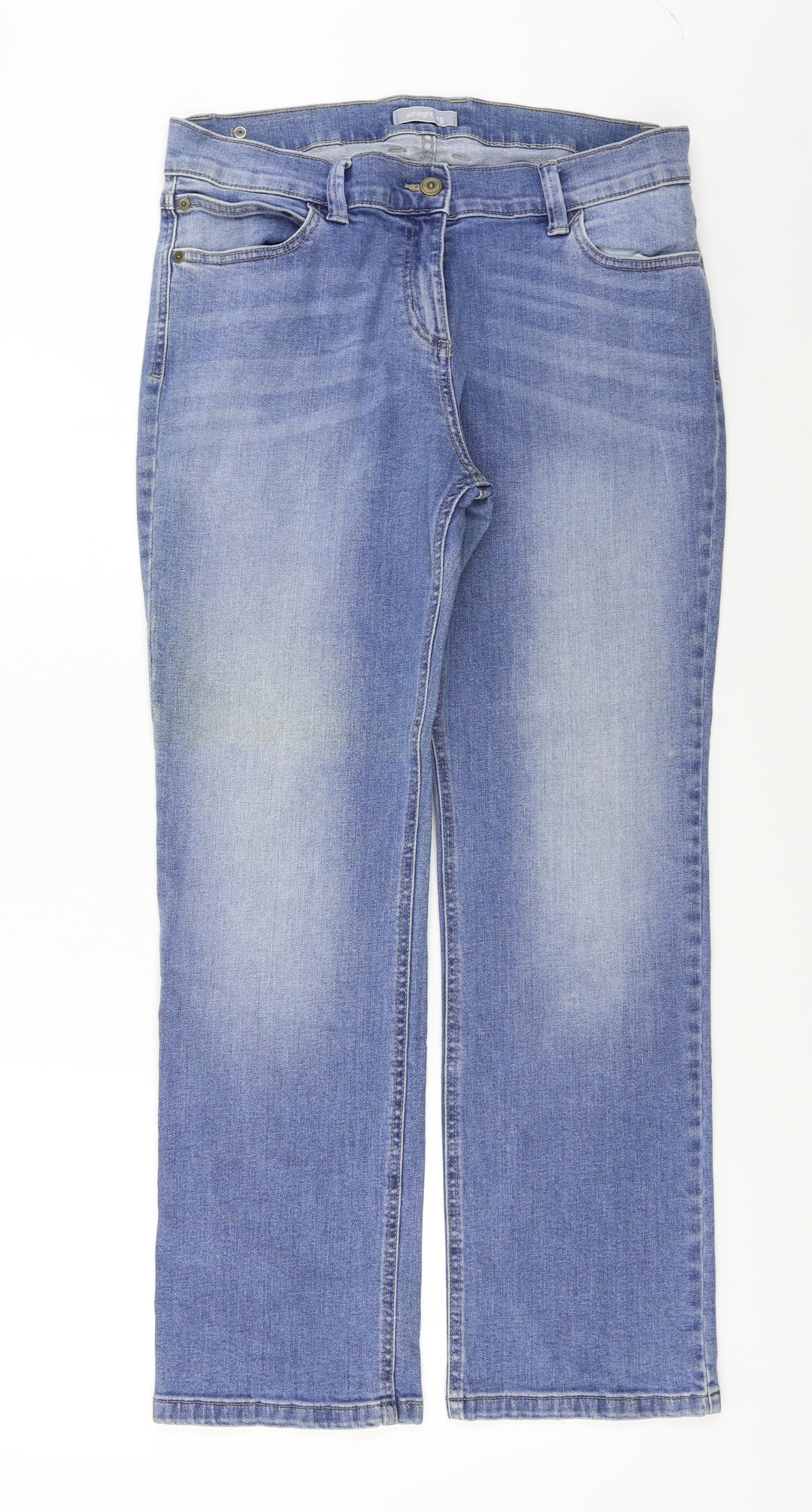 Preworn  Womens Blue   Straight Jeans Size 32 in L26 in