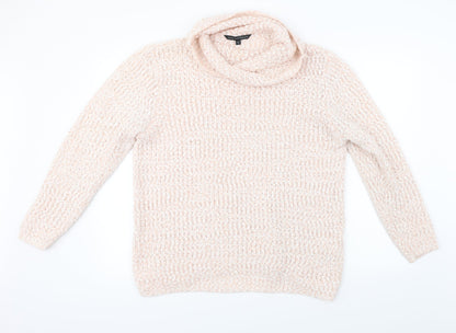 Preloved love knitwear  Womens Pink   Pullover Jumper Size 18 - Front