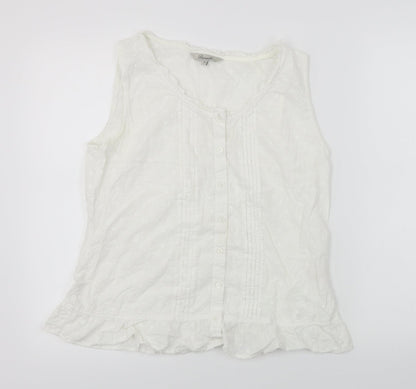 Preloved Peacokcs  Womens White   A-Line  Size 12 - Front