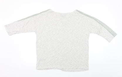 Back view of Autograph women’s grey basic t-shirt, size UK 12