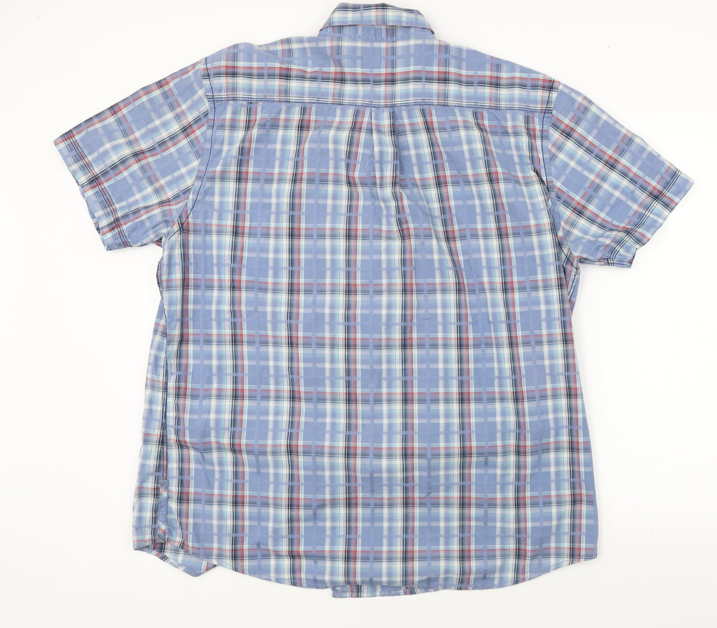 Burton  Womens Blue Check  Basic Button-Up Size XL
