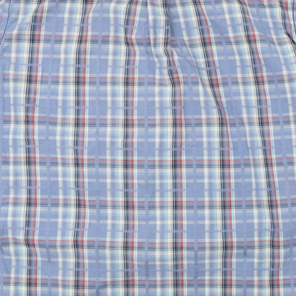 Burton  Womens Blue Check  Basic Button-Up Size XL