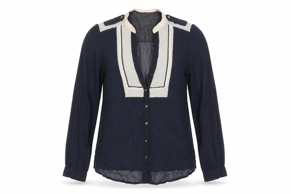NEXT Womens Blue   Basic Button-Up Size 14