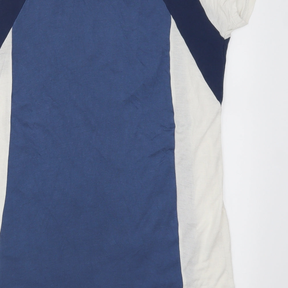 Atmosphere Womens Blue Colourblock  Basic T-Shirt Size 14