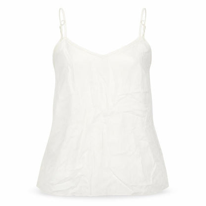 Front view of Atmosphere women’s white basic tank, size UK 10