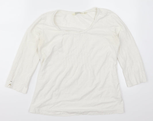 Adini Womens White   Basic T-Shirt Size XS