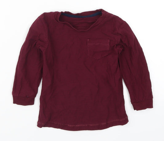 Matalan Boys Red   Basic T-Shirt Size 18-24 Months