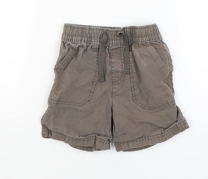 Additional front view of Next Baby Brown Cargo Trousers, size 12-18, Months